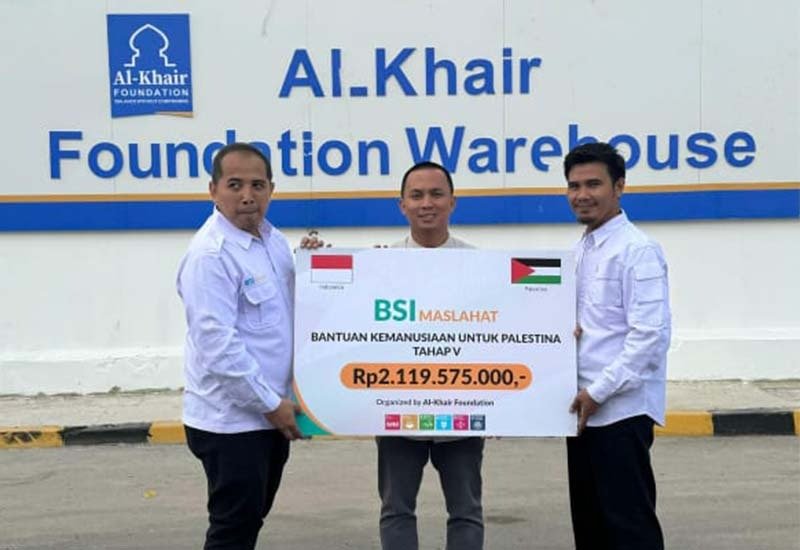 BSI Maslahat Salurkan Bantuan Kemanusiaan untuk Palestina Tahap VI