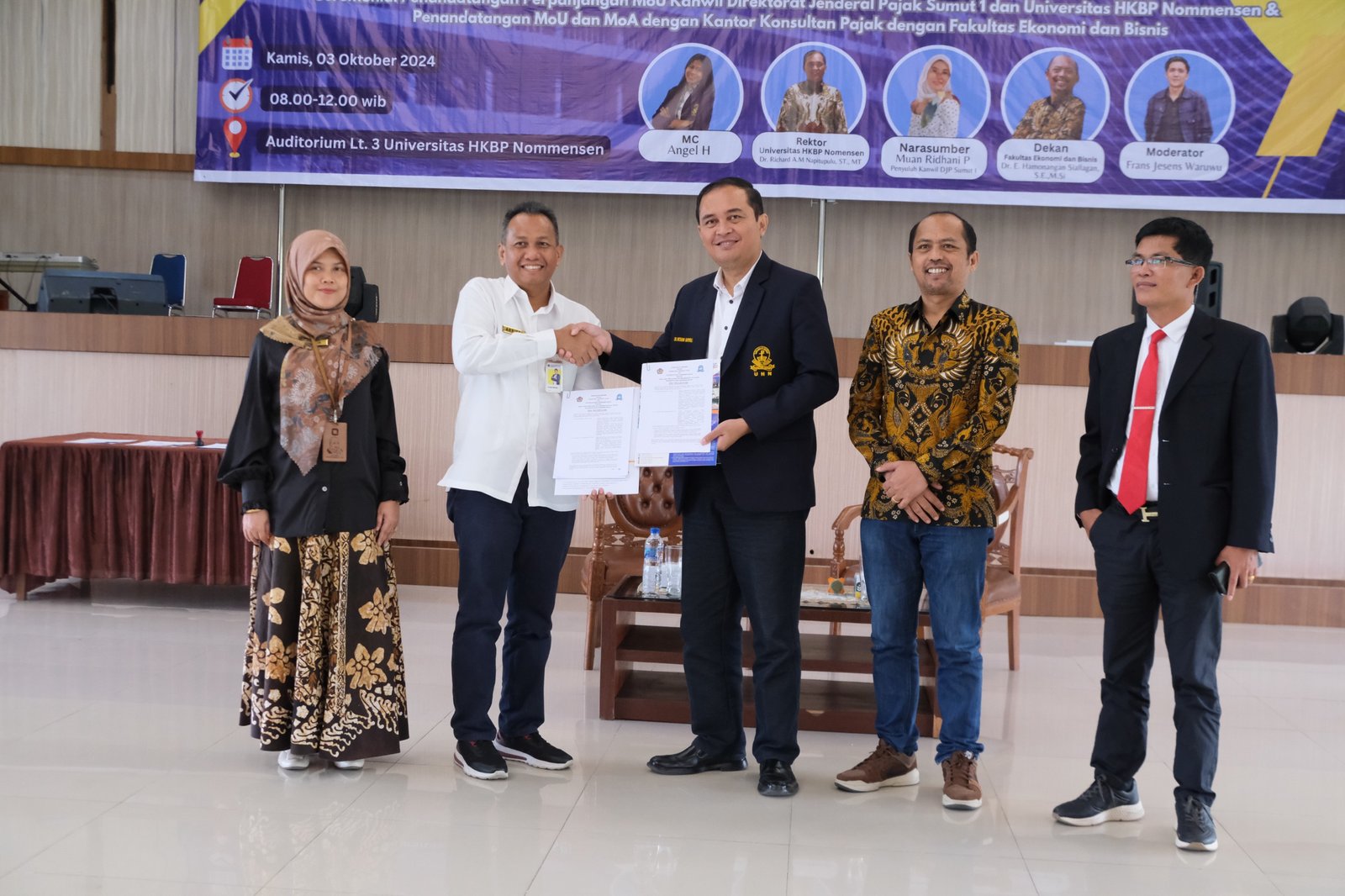 DJP Sumut I dan Universitas HKBP Nommensen Perpanjang MoU Perpajakan