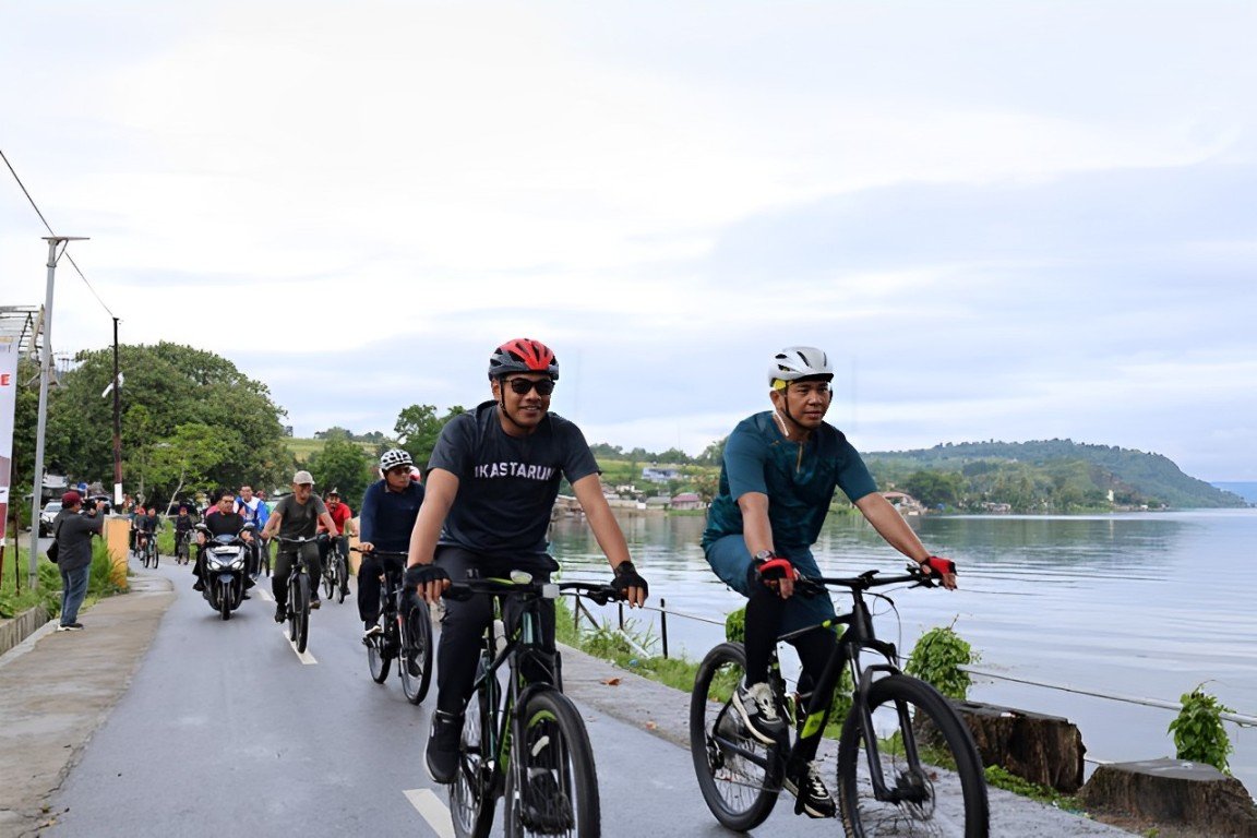 Pjs Bupati Toba Gowes Bersama Forkopimda