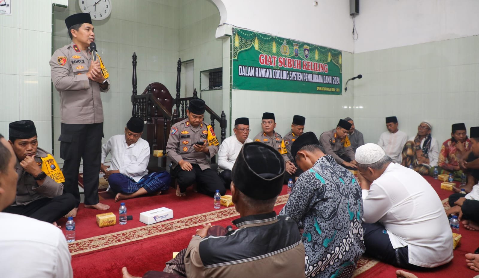 Safari subuh, Wakapolda Sumut Ajak Warga Wujudkan Pilkada Damai dan Bijak Bermedia Sosial