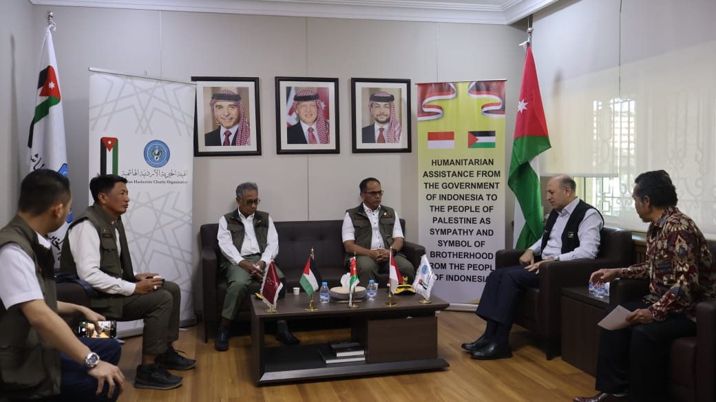 Bantuan Kemanusiaan Pemerintah Indonesia untuk Palestina, Tiba di Bandara Queen Alia-Amman Yordania