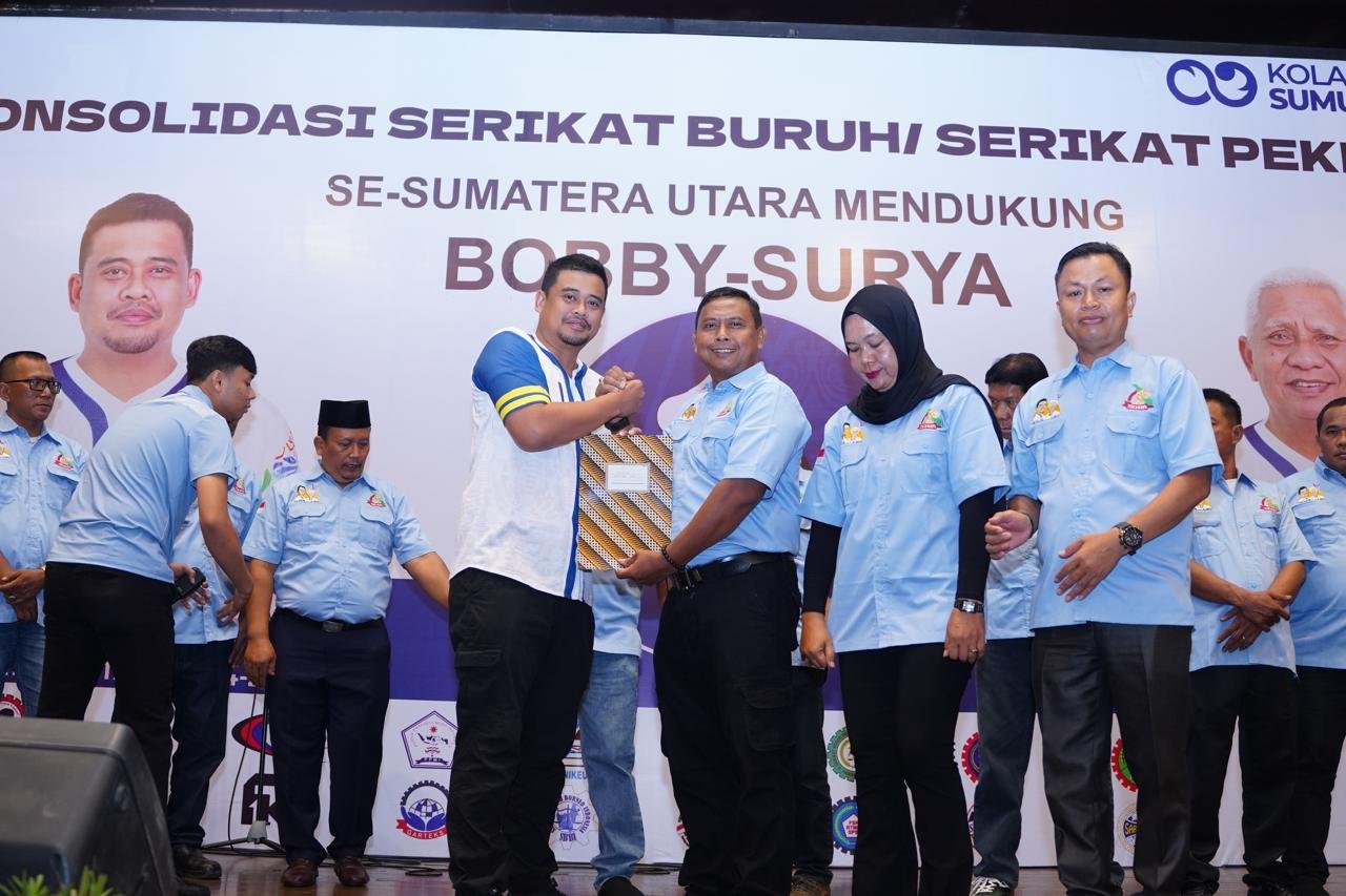 Giliran Kelompok Buruh Dukung dan Siap Menangkan Bobby-Surya