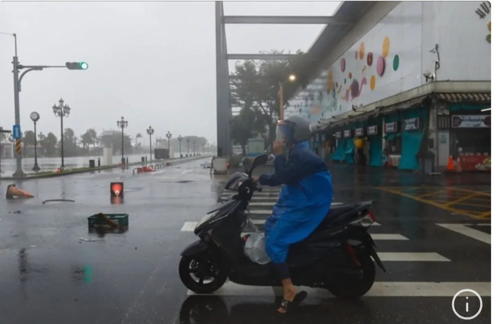 Topan Landa Taiwan, 27 Orang Terluka, Sejumlah Turis Asing Hilang