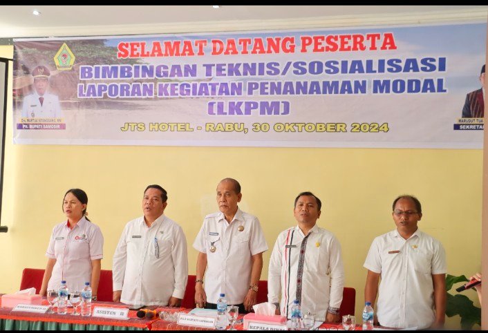 Plt Bupati Samosir “Pelaku Usaha Wajib Menyampaikan Kegiatan Penanaman Modal Secara Berkala”