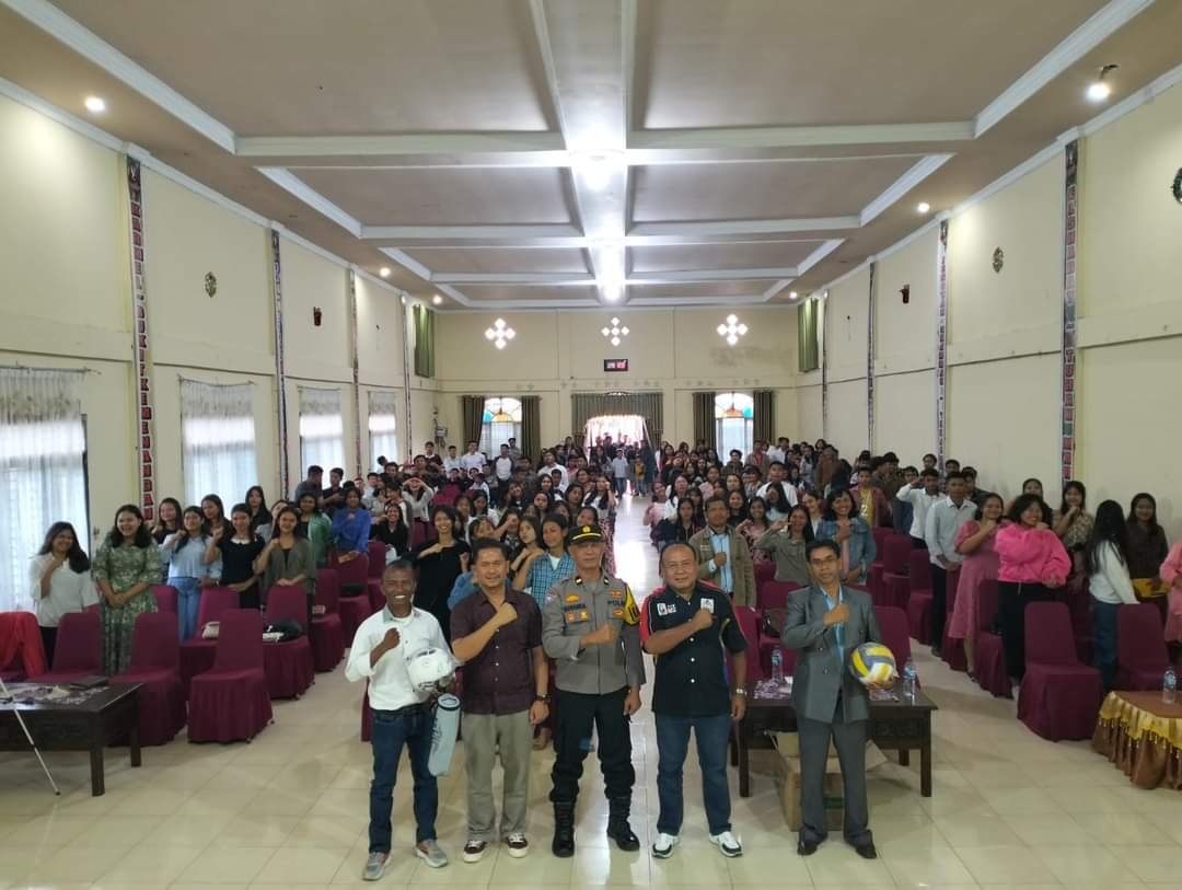 Polres Karo Sosialisasi Bahaya Narkoba dan Judi di GPdI Lingga Julu