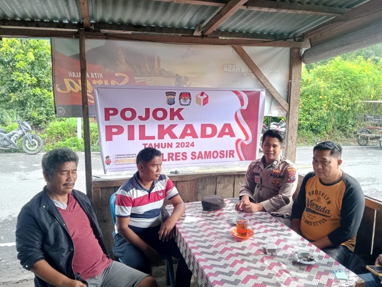 Polsek Onanrunggu Ciptakan Pilkada Damai di Samosir
