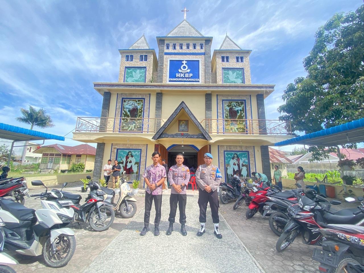 Polres Samosir Tingkatkan Keamanan Ibadah Minggu Gereja