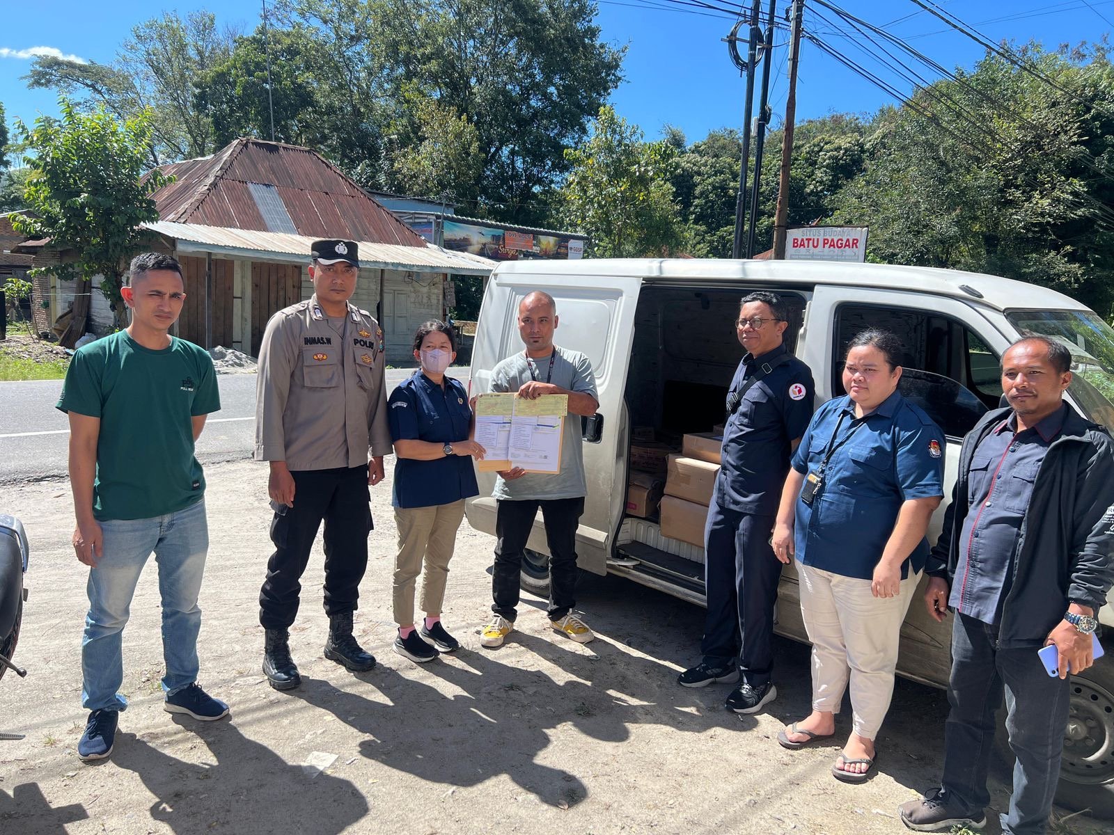 Polres Samosir Amankan Logistik Pilkada 2024 dari Distributor