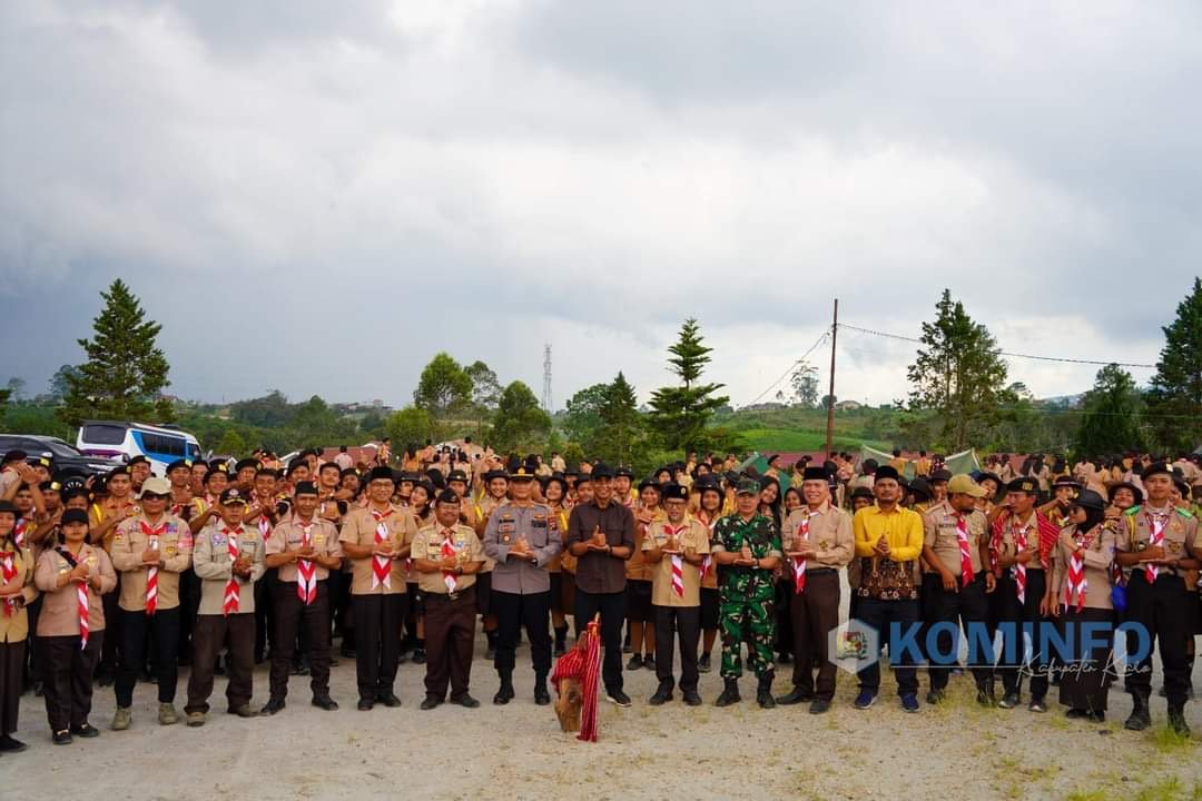 Wabup Karo Hadiri Pembukaan Lomba Tangkas Pramuka Penegak XIV Kwarcab Karo