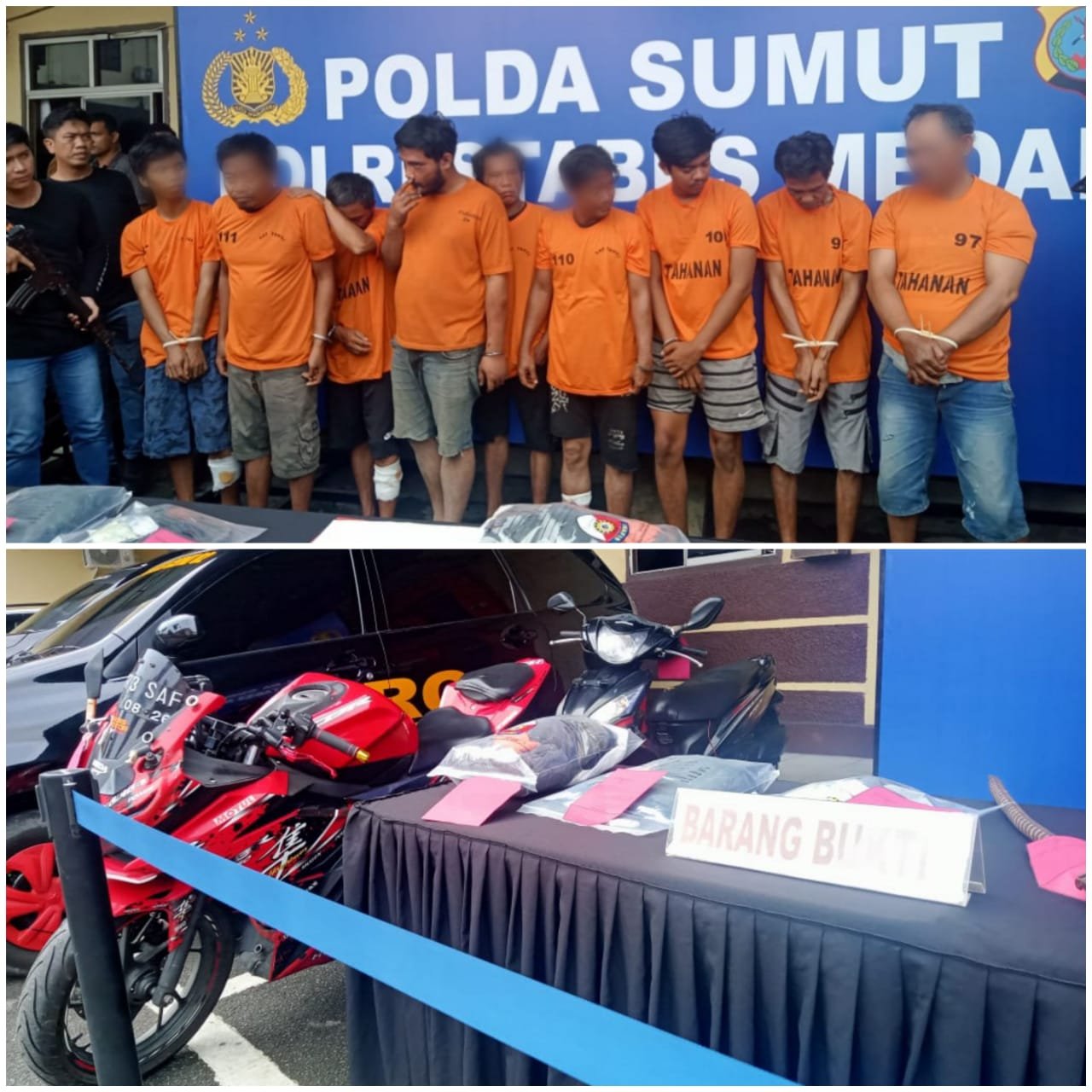9 Maling Sepeda Motor Diamanakan, 3 Ditembak