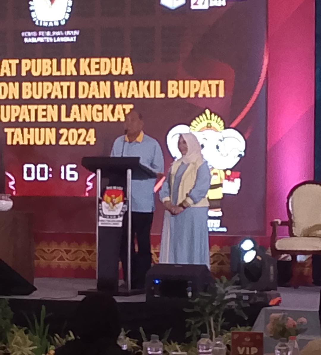 Debat Kedua Pilkada Langkat. Pasangan Syah Afandin-Tiorita Menang Telak