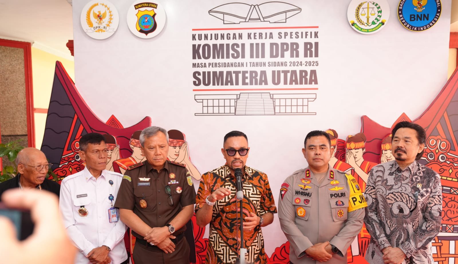 Kunker DPR RI, Ahmad Sahroni : Polda Sumut Komitmen Berantas Judi