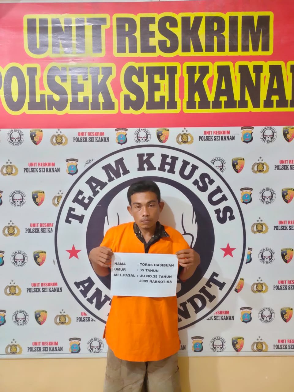 Polres Labusel Meringkus Maling Sawit Miliki Sabu