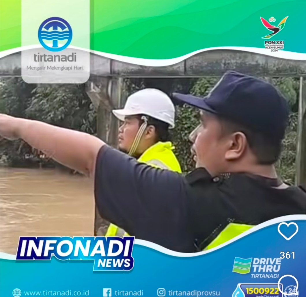 Perumda Tirtanadi Berupaya Keras Mengatasi Gangguan Pelayanan Air Pasca Longsor di IPAM Sibolangit