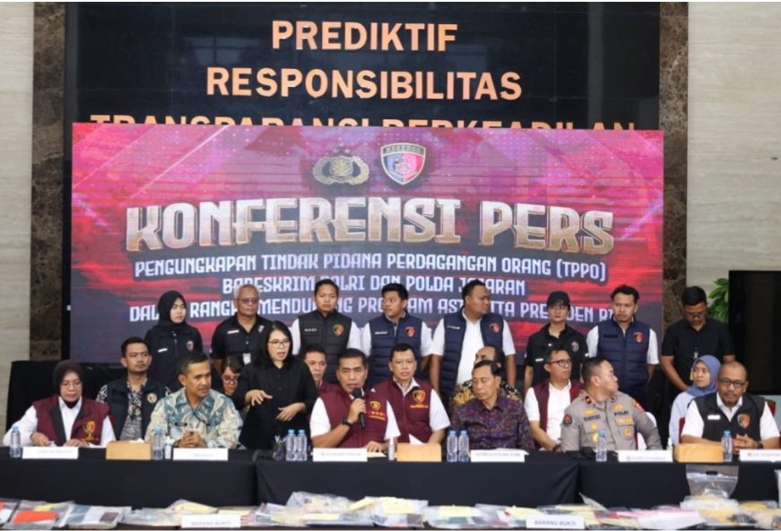 Bareskrim Polri Ungkap 397 Kasus TPPO Jaringan Internasional Selama 22 Oktober – 22 November 2024