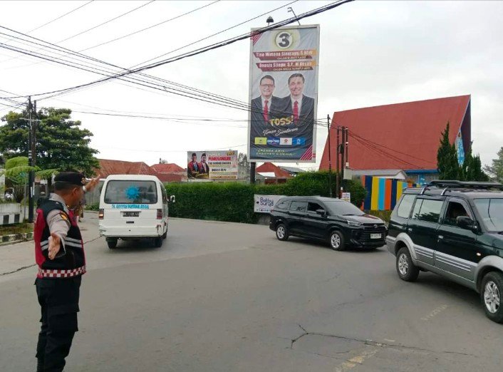 Mewujudkan Lalu Lintas Aman: Sat Samapta Polres Tanah Karo Perkuat Pengawasan di Kabanjahe