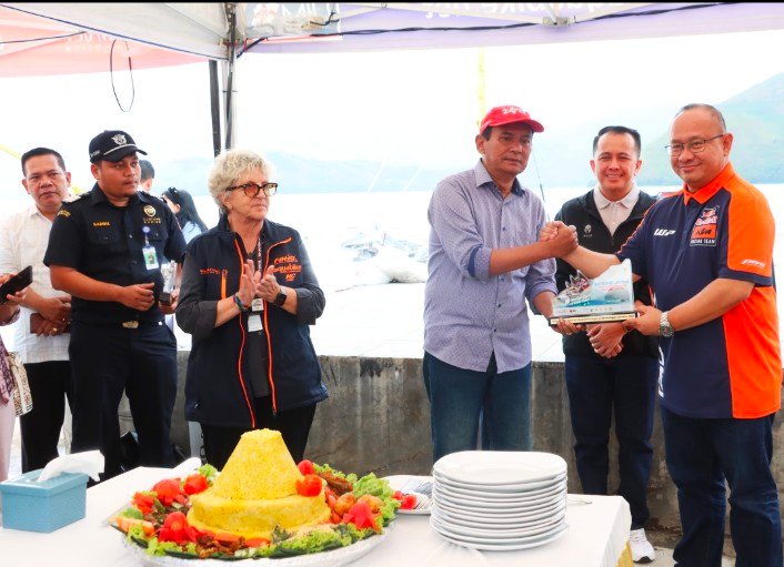 Pj. Gubsu Bersama Sekdakab Pemkab Samosir Cek Kesiapan Logistik Aquabike 2024