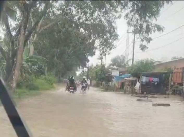 Akibat Hujan Berkepanjangan,Sungai Bedagai Meluap dan 6 Dusun di Rampah Kebanjiran