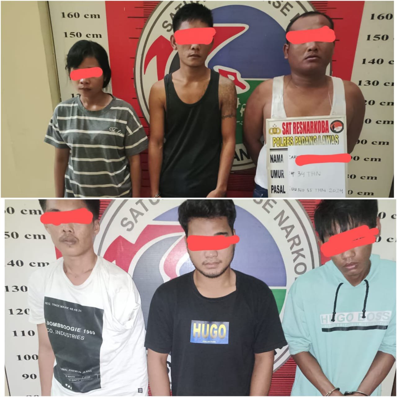 Dalam Waktu 24 Jam Satresnarkoba Polres Palas Tangkap 6 Pelaku Narkoba