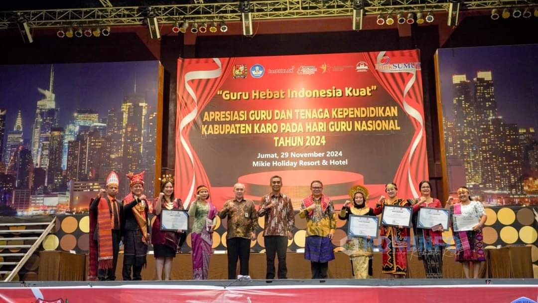 Wakil Bupati Karo Buka Acara Apresiasi Guru dan Tenaga Kependidikan