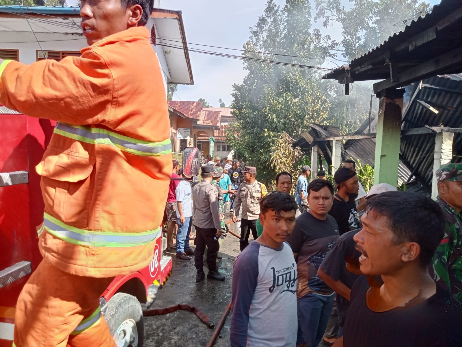 Tiga Unit Rumah di Desa Jandimeriah Terbakar, Polisi Selidiki Penyebab