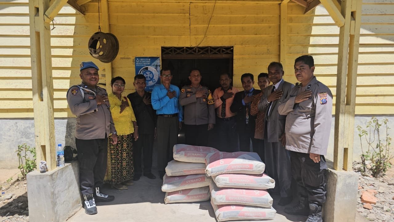 Polsek Barteng Gelar Minggu Kasih Sekaligus Berbagi Tali Asih