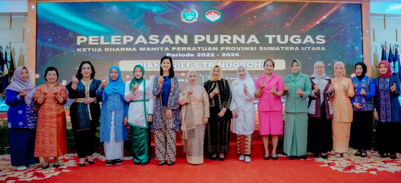 Kahiyang Ayu Hadiri Pemberian Piagam Penghargaan Pjs & Plt Ketua TP PKK Kabupaten/Kota se-Sumut