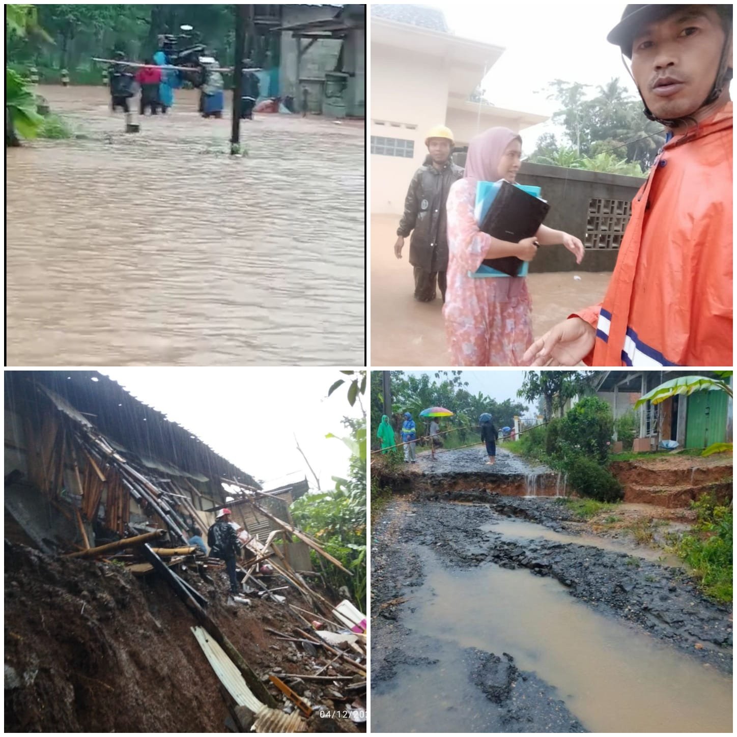 Cuaca Ekstrem di Kabupaten Sukabumi Picu Banjir, Longsor, dan Pergerakan Tanah