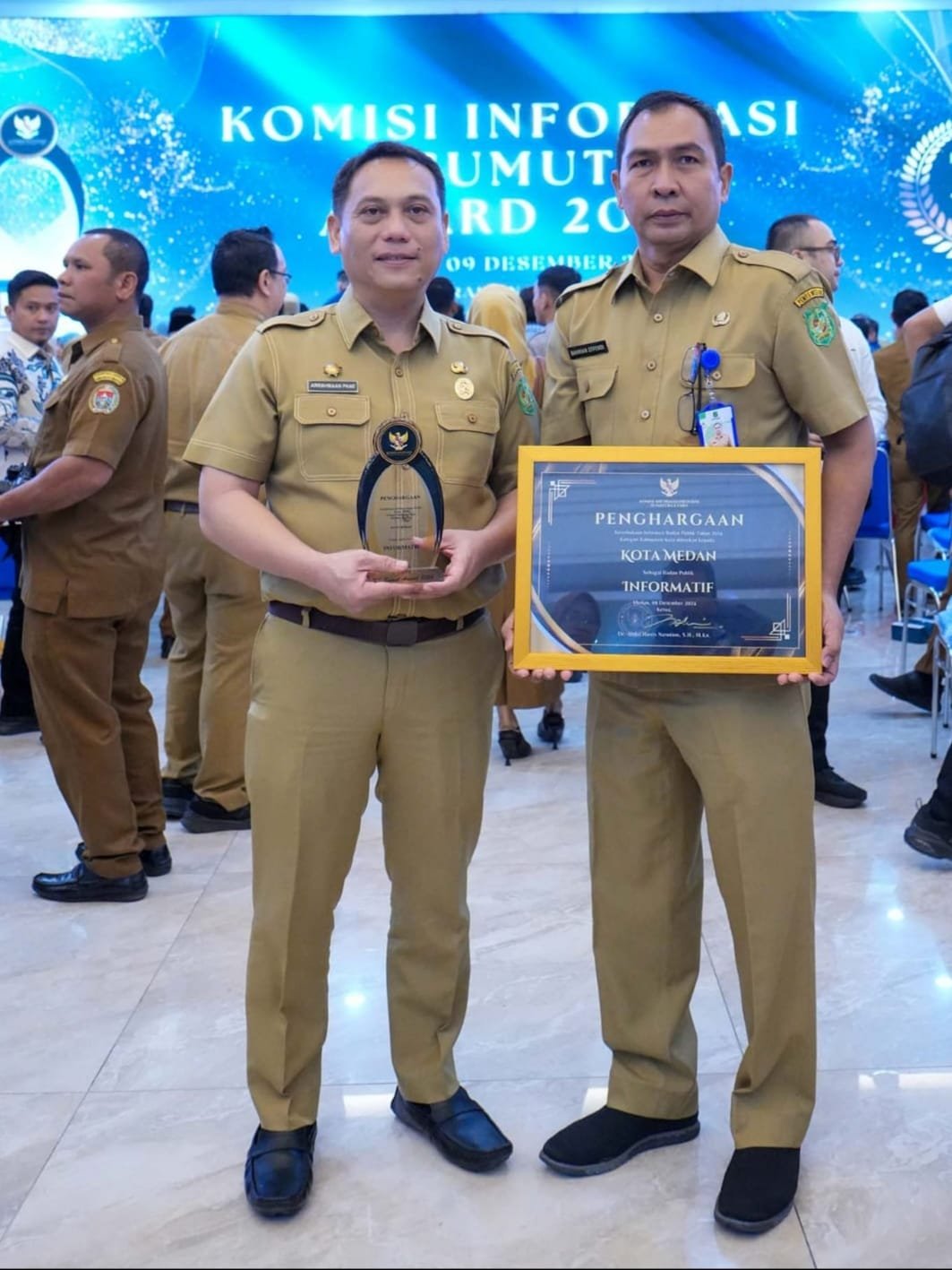 Pemko Medan Kembali Raih Penghargaan Keterbukaan Informasi Publik