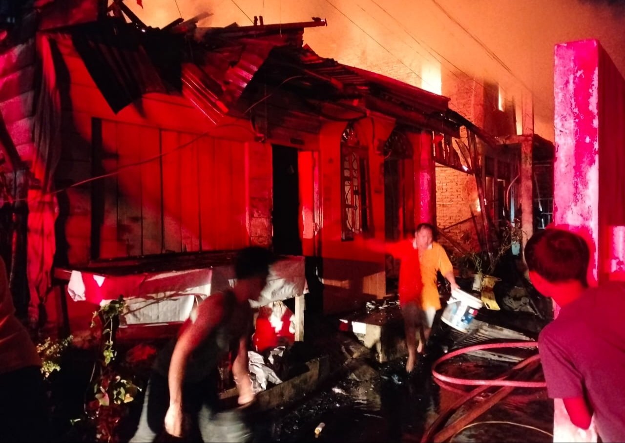 Kebakaran di Starban, 14 KK Mengungsi