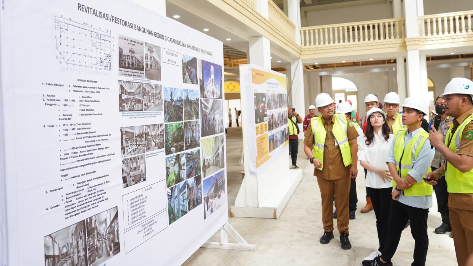 Wali Kota Medan Dampingi Wapres RI Tinjau Revitalisasi Gedung Warenhuis