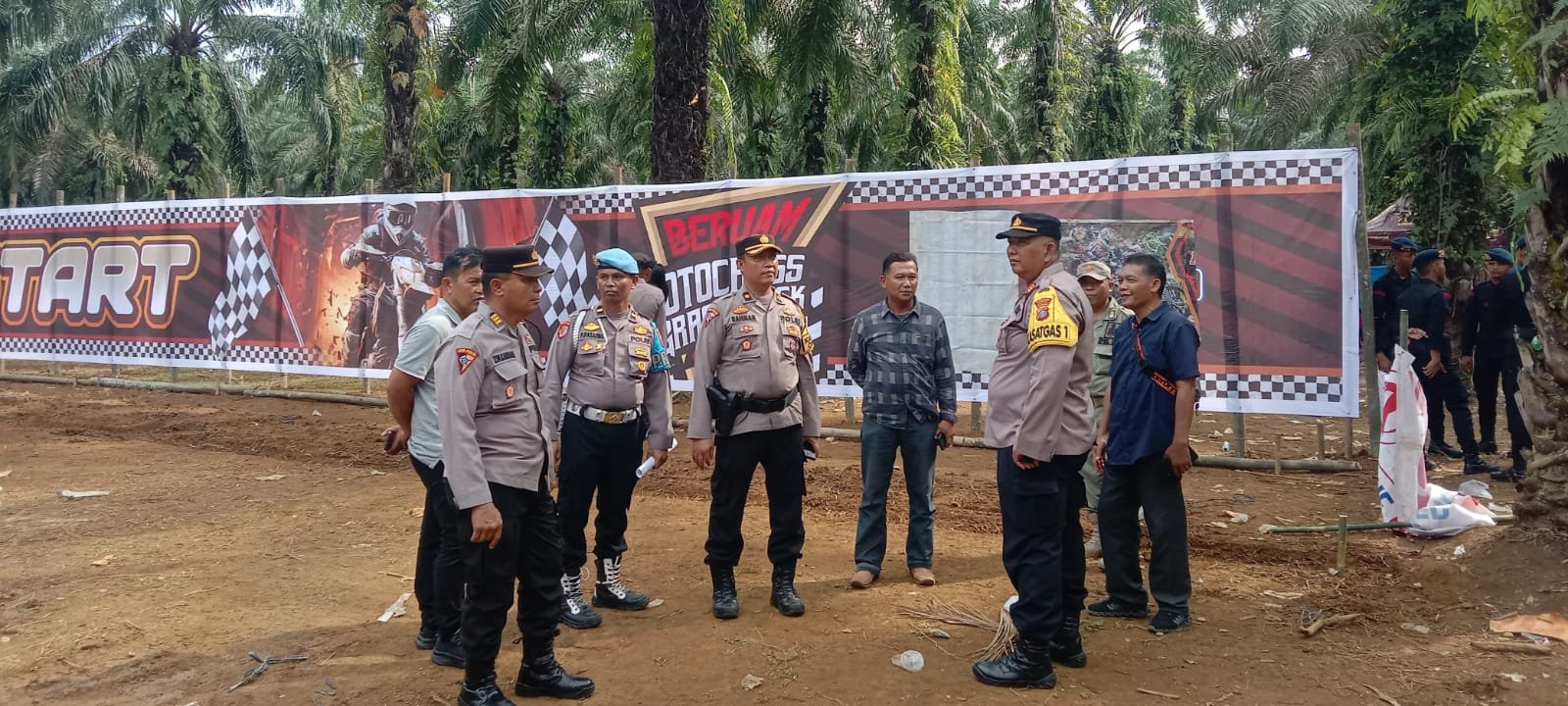 Polres Langkat Bubarkan Kegiatan Gestrek Motor Cross Tanpa Izin