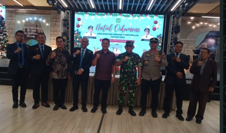 Perayaan Natal Oikumene Kecamatan Medan Tuntungan di GBI Rumah Persembahan.