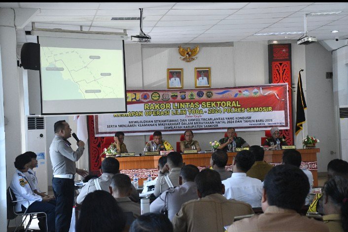 Polres Samosir Paparkan Kesiapan Operasi Lilin Toba