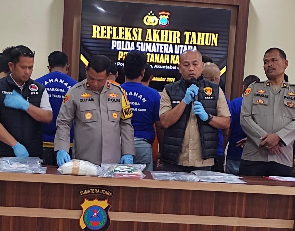 Polres Karo Gelar Refleksi Akhir Tahun 2024, Sampaikan Capaian Kinerja