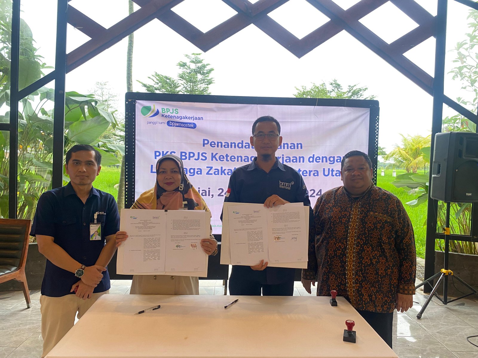 Baitulmaal Sumut dan BP Jamsostek Beri Jaminan Perlindungan untuk Mustahik