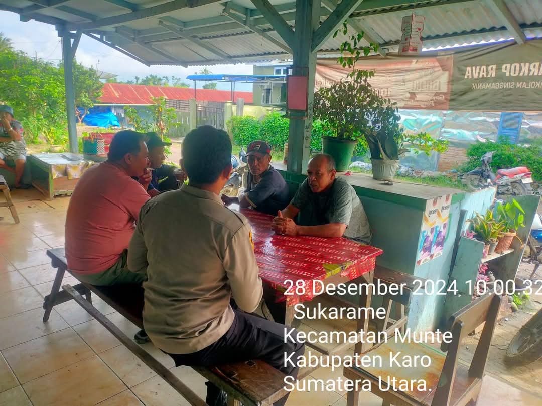 Bhabinkamtibmas Polsek Munte Cooling System Pasca Pilkada