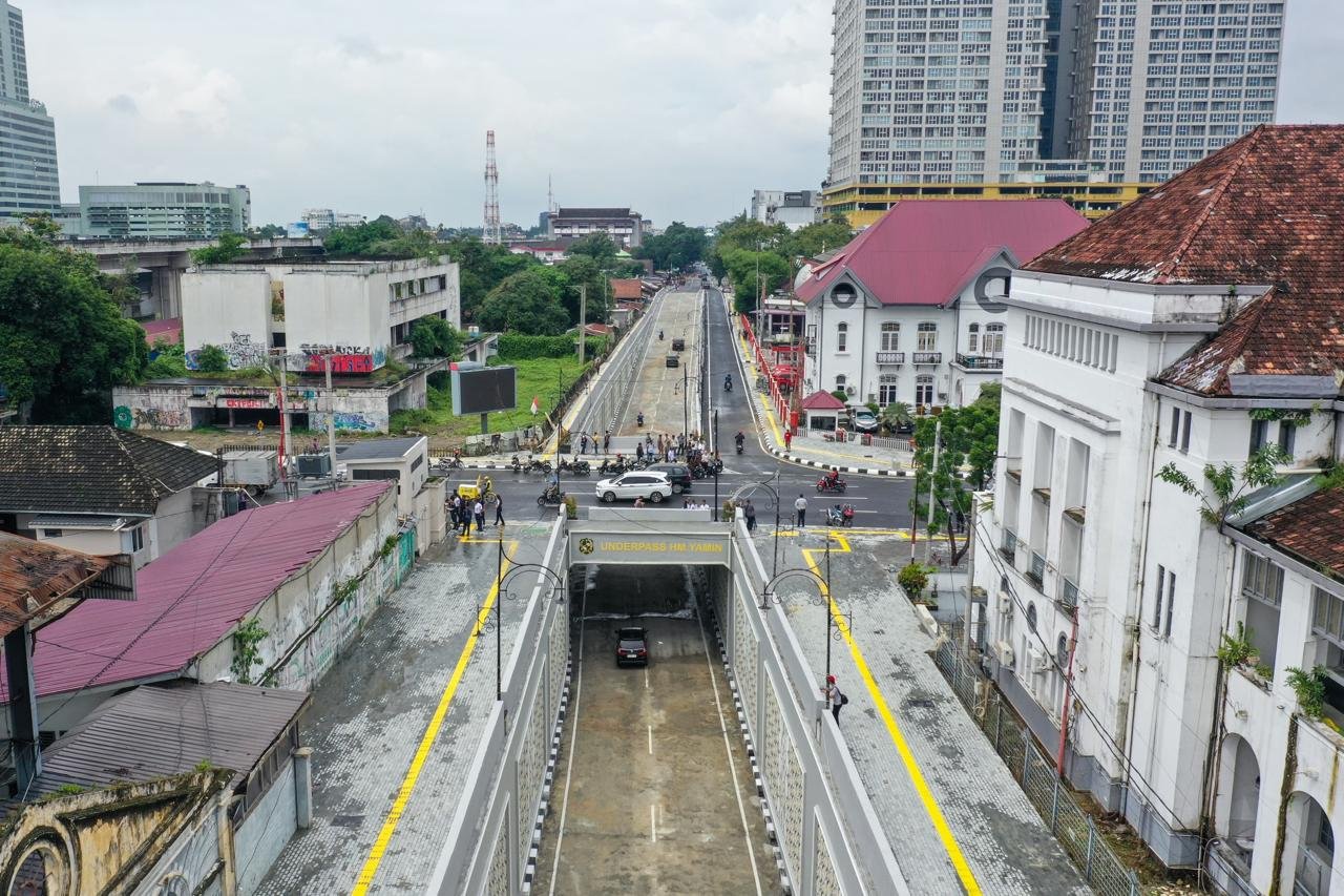 Murni Gunakan APBD Medan dan Tenaga Lokal, Underpass HM Yamin Diresmikan