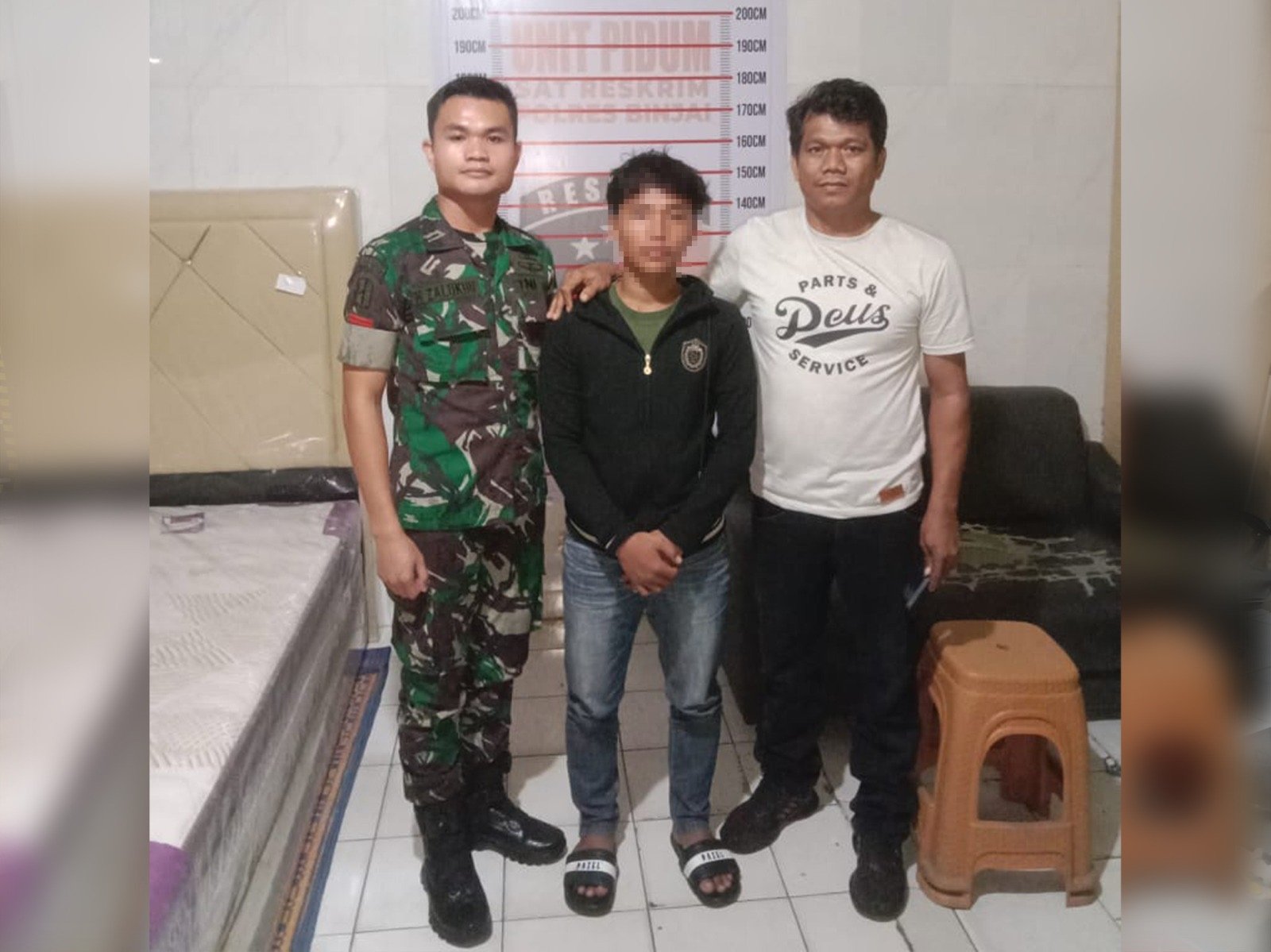 Pelaku Begal Diamankan Personel Yonif 100/PS