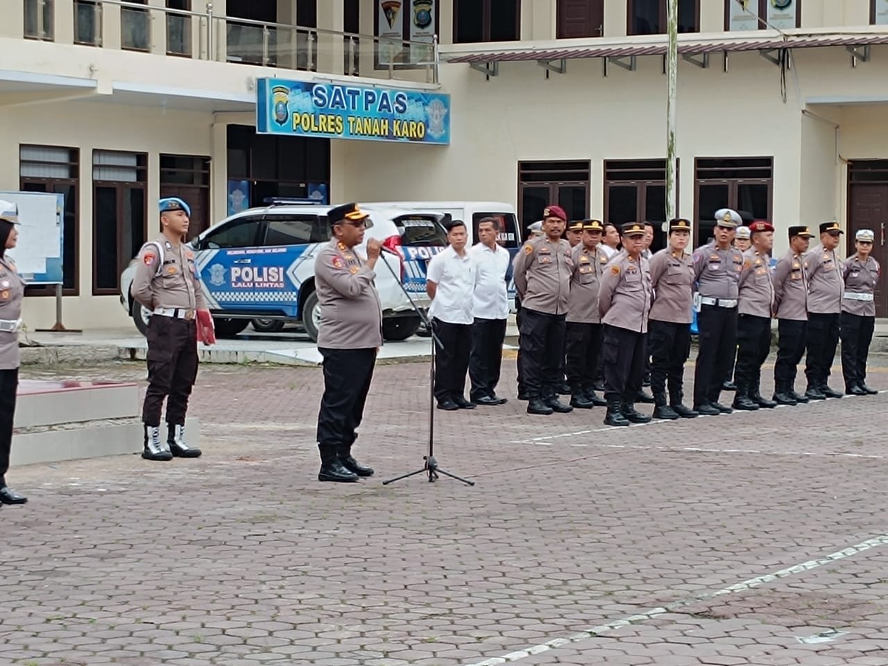 Polres Karo Apel Siaga Antisipasi Libur Panjang Isra Miraj dan Imlek
