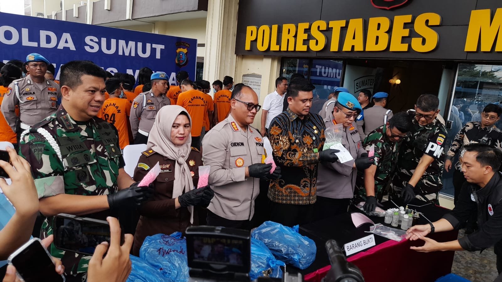 Januari 2025 Polrestabes Medan Ungkap 45 Kasus Narkoba dan 76 Tersangka