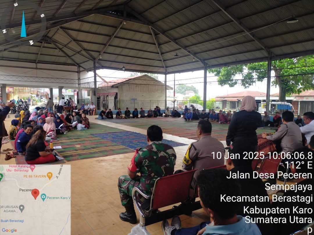 Kapolsek Berastagi hingga Bhabinkamtibmas Desa Sempajaya Hadiri MusrenbangDes