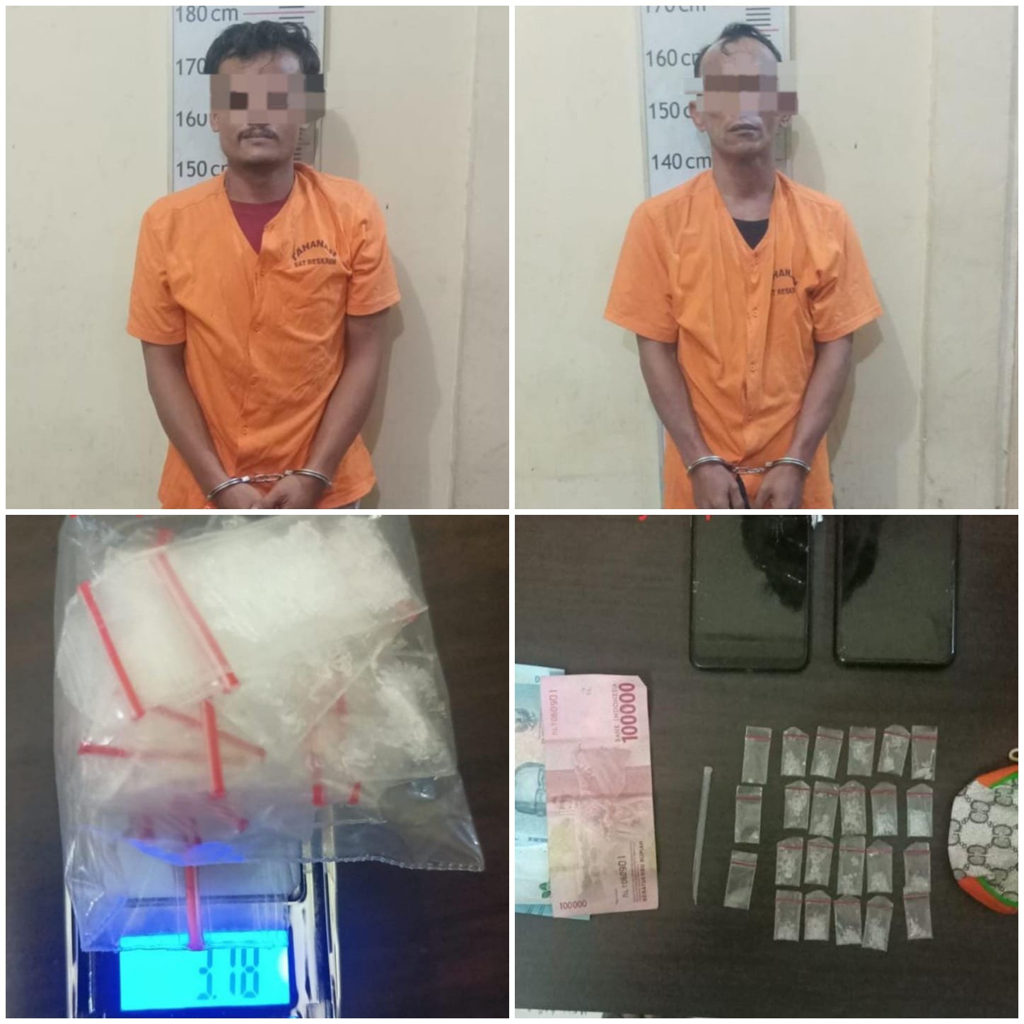 Sat Narkoba Polres Langkat Tangkap Dua Pengedar Sabu