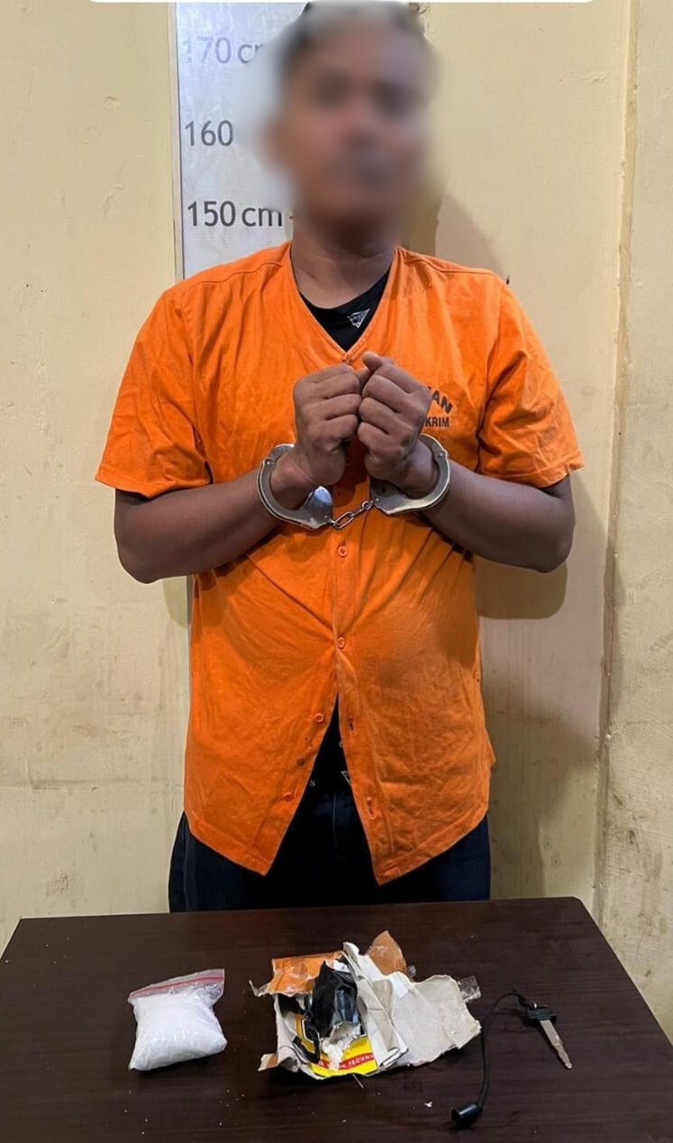 Sat Res Narkoba Polres Langkat Tangkap Tersangka, Amankan 95,66 Gram Sabu