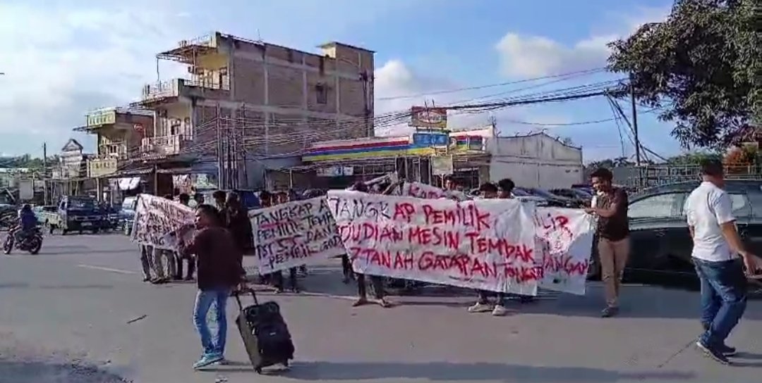 KMMB Sumut Gelar Aksi Damai di Polda, Desak Tangkap Bos Pemilik Judi di Pasar VII Cina Tandem