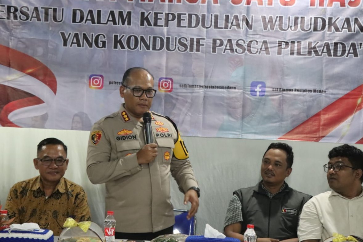 Kapolrestabes Medan Sapa Warga Sunggal