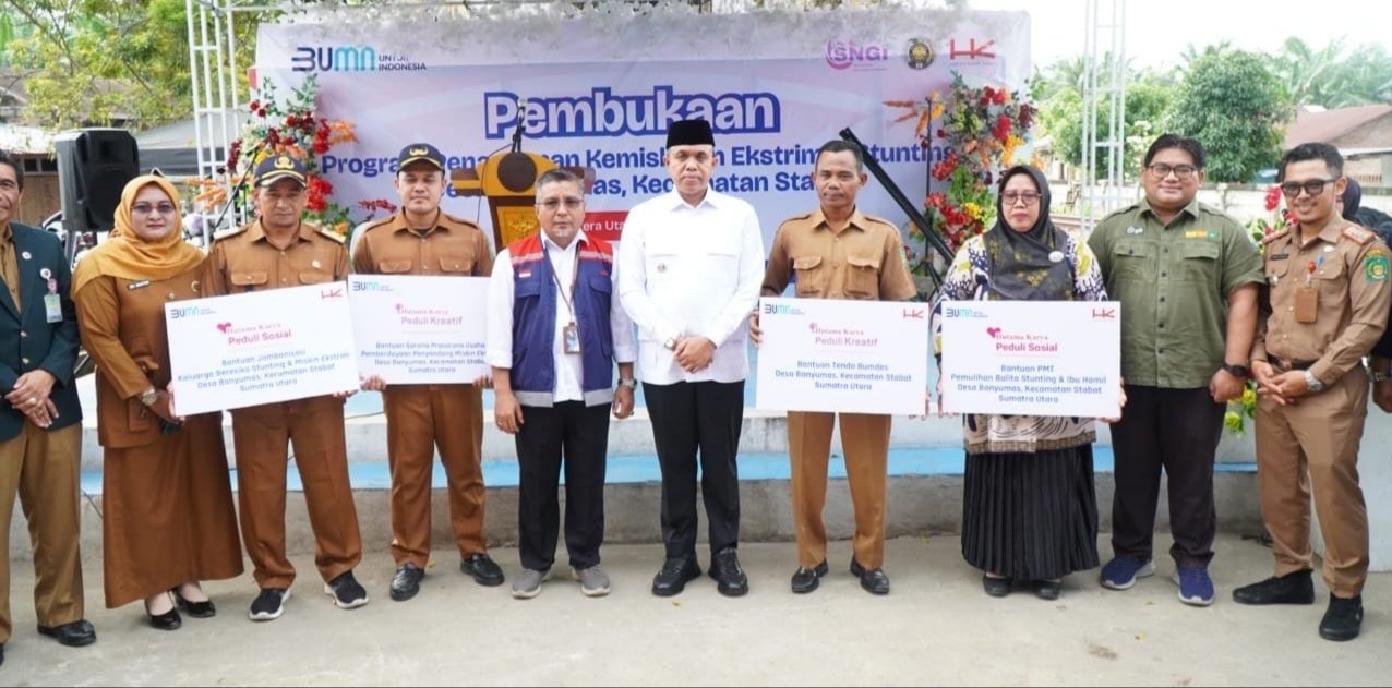 PT Hutama Karya dan Pemkab Langkat: Kick-Off Program Penanganan Kemiskinan Ekstrem dan Stunting