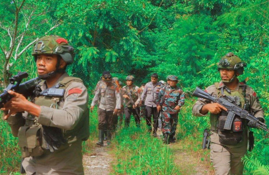 Polri-TNI dan Satgas Ops Damai Cartenz-2025 Gelar Patroli Besar untuk Pulihkan Keamanan di Yalimo