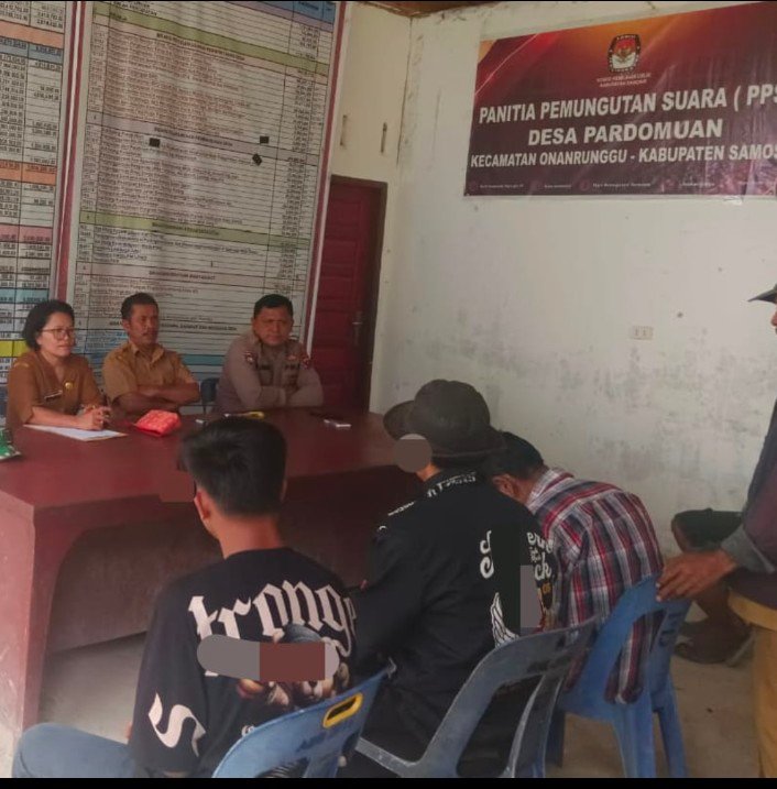 Polsek Onanrunggu Mediasi Pencurian Minuman Tuak