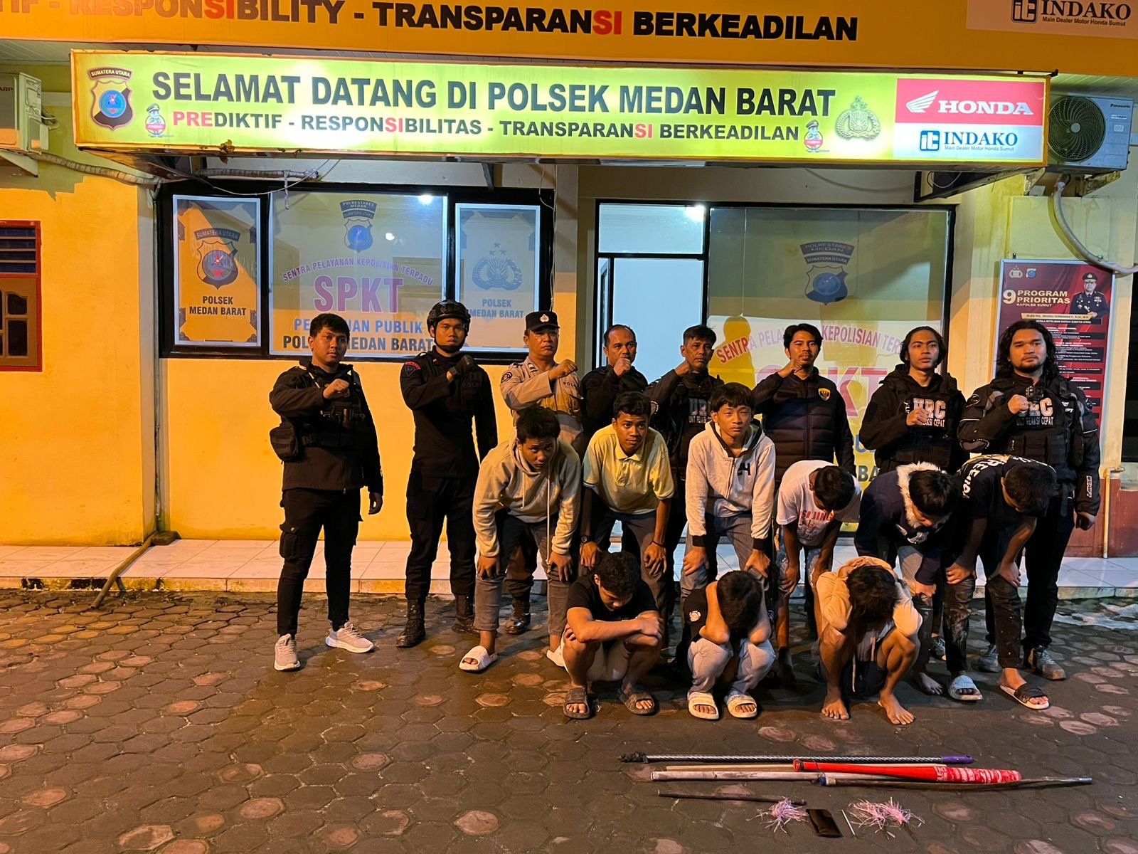 Bersiap Tawuran di Brayan, Sembilan Remaja Ini Diamankan